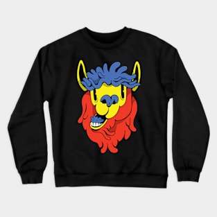 COLORFUL CARTOON LLAMA Crewneck Sweatshirt